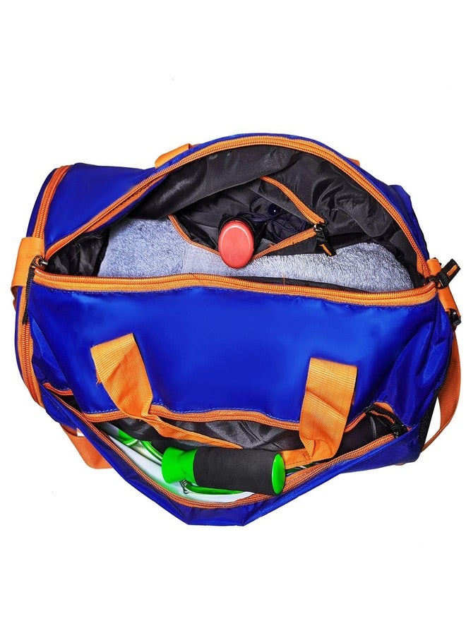 Groupers 20-25L Gym Bag Pack of 3 - Water-Resistant Duffle with Shoe Pocket, Adjustable Strap, Blue (43×25×23 cm) - Travel, Gym, Overnight & Workout Weekender Bag for Men & Women - Image 3