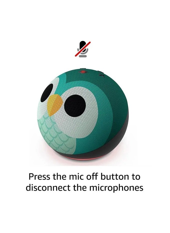 Amazon Aware Smart Home Systems  Dot Kids owl shape fifth generation latest version  - Image 2