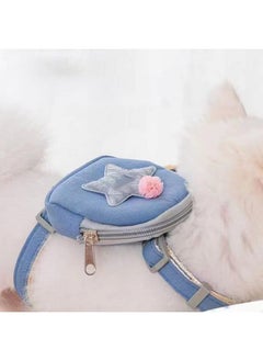 Zerodis Zerodis Pet Harness Leash Set, Cute Backpack Cat Vest Belt Leash Snap Design Pet Harness Leash Comfortable and Breathable Dog Vest Leash Strong and Vest Harnesses (M (Recommended  - Image 2