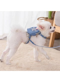Zerodis Zerodis Pet Harness Leash Set, Cute Backpack Cat Vest Belt Leash Snap Design Pet Harness Leash Comfortable and Breathable Dog Vest Leash Strong and Vest Harnesses (M (Recommended  - Image 3