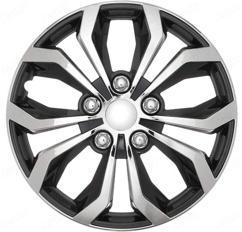 CARIZO® - Hotwheelz 13 Inch Wheel Cover | Wheel Cap | Black & Silver | Pack of 4 | Compatible with Maruti Alto K10 (Type-I) 2010-2014 - Image 3