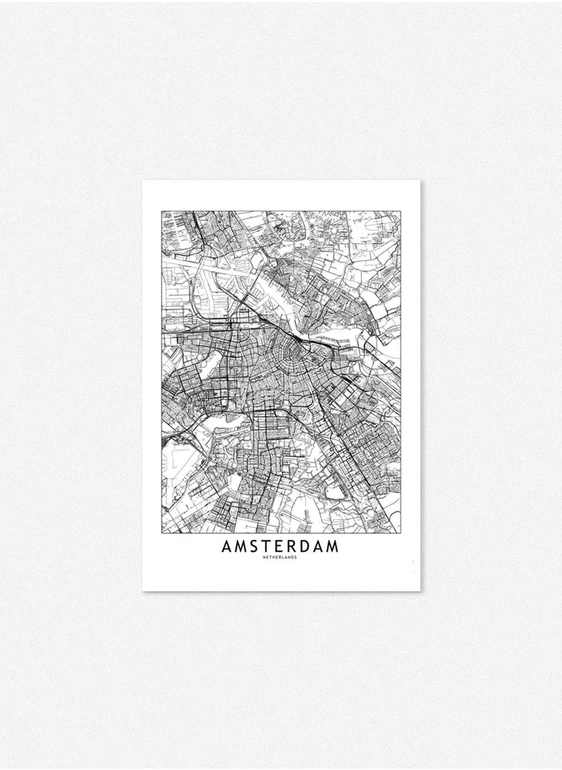 Drawdeck Amsterdam White Map 300x450