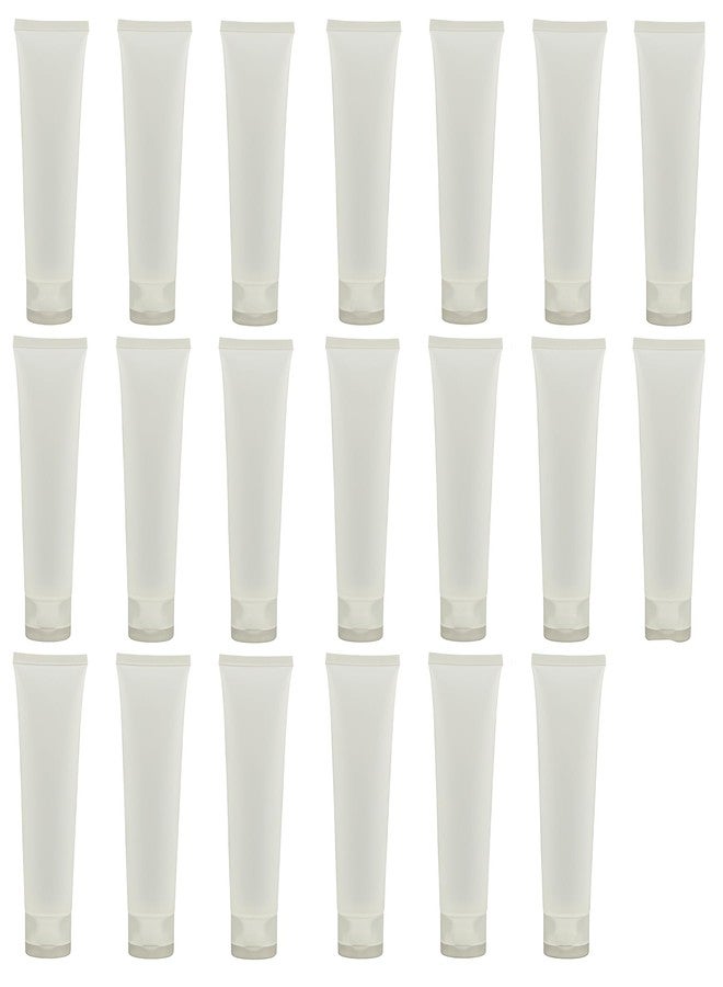 Elandy 3.4oz Clear Plastic Squeeze Lotion Tubes with Flip Cap 20 Pcs - Image 1