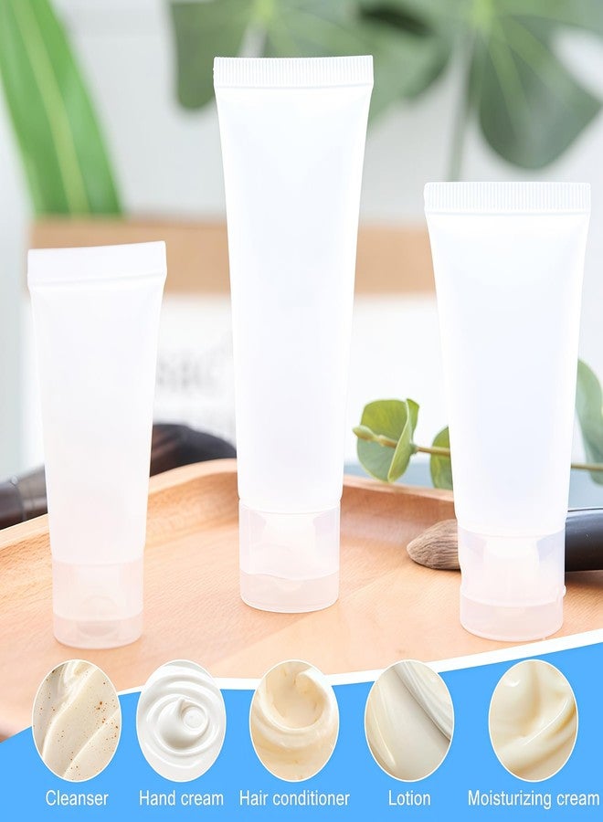 Elandy 3.4oz Clear Plastic Squeeze Lotion Tubes with Flip Cap 20 Pcs - Image 5