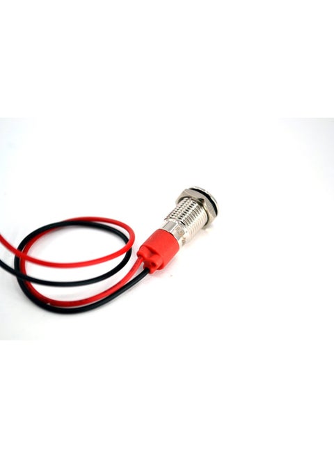 Man Wired 8mm Mini Metal Red Eye Lamp LED 12V 24V