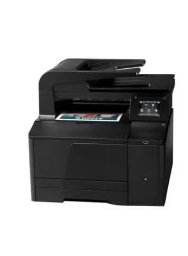 Color Laser All-in-One Printer with Print Copy Scan and Fax, Wireless Wi-Fi and Ethernet Connectivity, Touchscreen Display for Home Office and Business Use