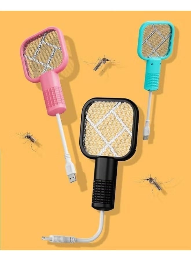 Electric Mosquito Swatter - USB Rechargeable Fly Zapper with High Voltage Grid - Handheld Insect Killer for Mosquitoes, Flies and Insects - Safe and Lightweight (Assorted Colors) - Image 3