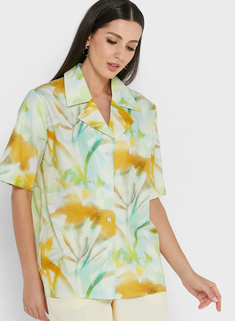 The Fifth Printed Button Down Shirt