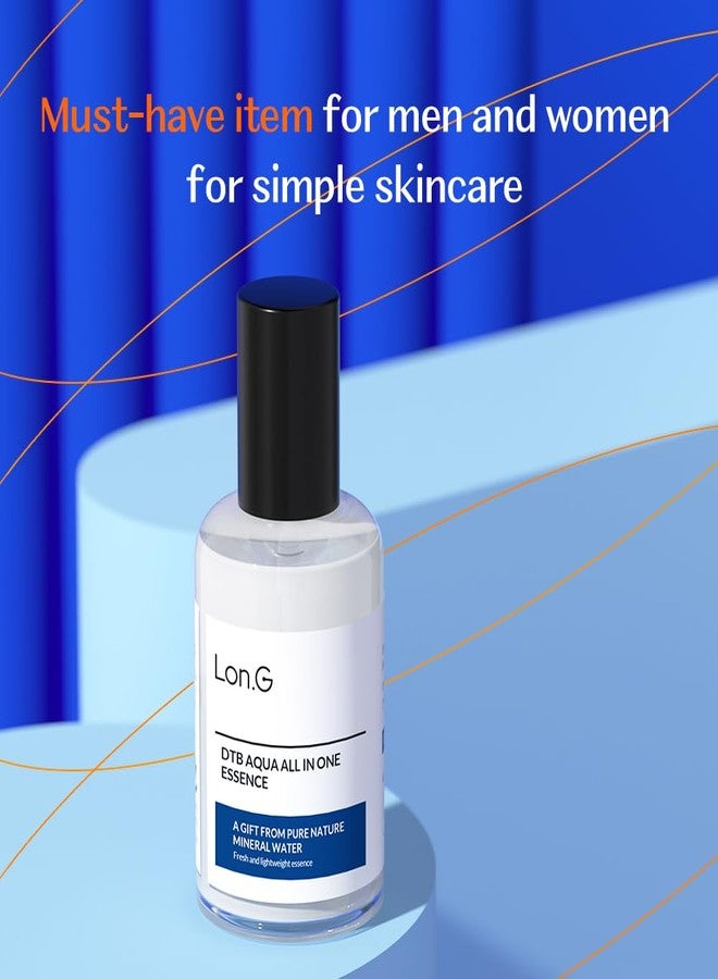 Long LON.G DIVE TO BLUE Aqua All-in-one face moisturizer lotion for men, Unisex, all skin types, lightweight, non-sticky, after shaving, alcohol-free, hydrating Ceramide, Korean skincare, 80ml 2.7 Fl oz - Image 2