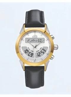Al Fajr Deluxe Leather Watch Model WA-10GSL 
