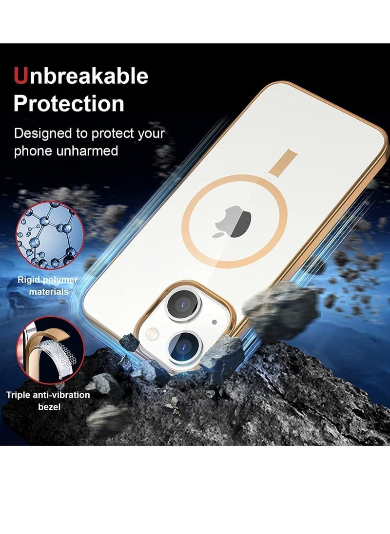 إيف حافظة مغناطيسية شفافة مدمجة لهاتف iPhone 14 Pro Max، متوافقة مع ملحقات Mag-safe، حافظة رفيعة ومتينة من البولي كربونات تدعم الشحن اللاسلكي - Image 4