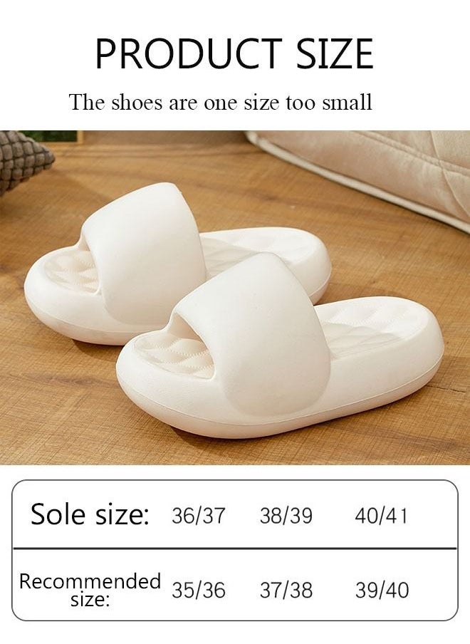 DUNISO Couple Slippers for Men and Women Quick Drying Slide Sandal with Thick Sole Non-Slip Soft Shower Slippers Open Toe Spa Bath Pool Gym House Sandals for Indoor & Outdoor  - Image 4