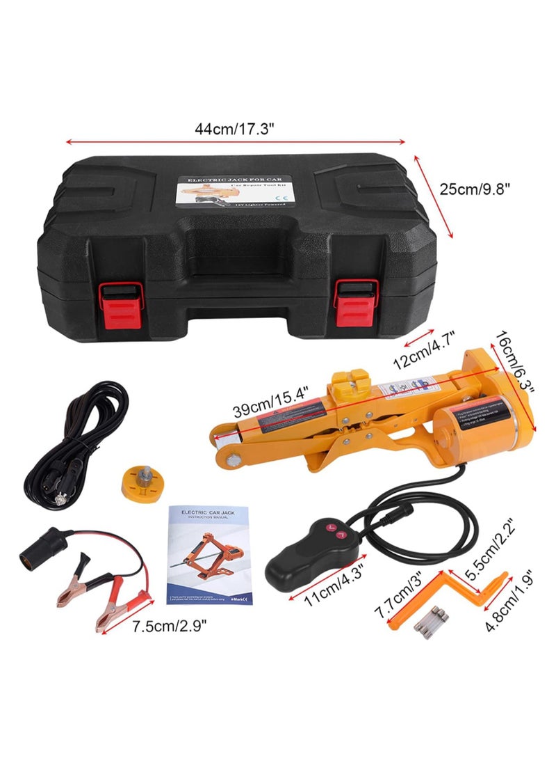 Electric Car Jack - 2 Ton Capacity - 12V - Multi-Color Options - Portable Kit with Safety Gloves - pzsku/ZA7A9230D7931080877B7Z/45/_/1735298395/36eea337-9891-4220-9f89-d1e535a77064