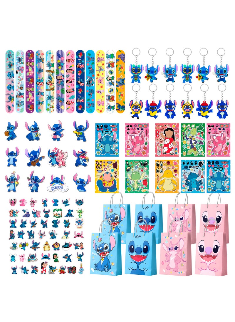 FRUITFUL PARTY All-in-One Stitch Party Favors for 12Guests,  Lilo and Stitch Goodie Bags, Pa Pa Circle, Medal, Stampers, Stickers, Gift Bags More Stitch Birthday Party Supplies  - Image 1