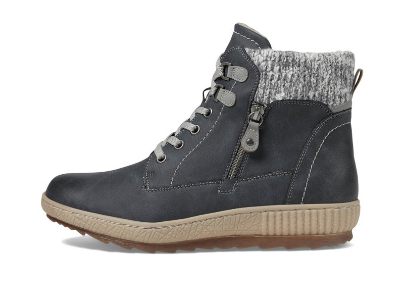 Spring Step Relife Karlene Waterproof Ankle Boots for Women | Shoes for Women with Sweater Top, Decorative Zipper and Cozy Sherpa Lining Grey EU 40 / US 9 - Image 5