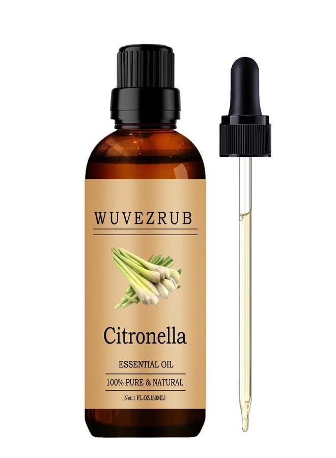 Wuvezrub Citronella Essential Oils, 30ML Pure and Natural Essential Oil for Aromatherapy Diffuser - Citronella /1 Fl Oz - Image 1