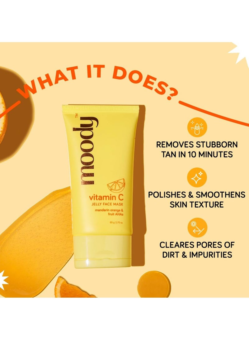  مودي 10% قناع تقشير هلام هيدروكسي هيدروكسي هلام 10٪ قناع تقشير للوجه بفيتامين C، هيالورونيك ونياسيناميد | يزيل السمرة، يزيل التصبغات، ينظف المسام ويتحكم في الدهون الزائدة للنساء والرجال | جميع أنواع البشرة - 100 مل - Image 2