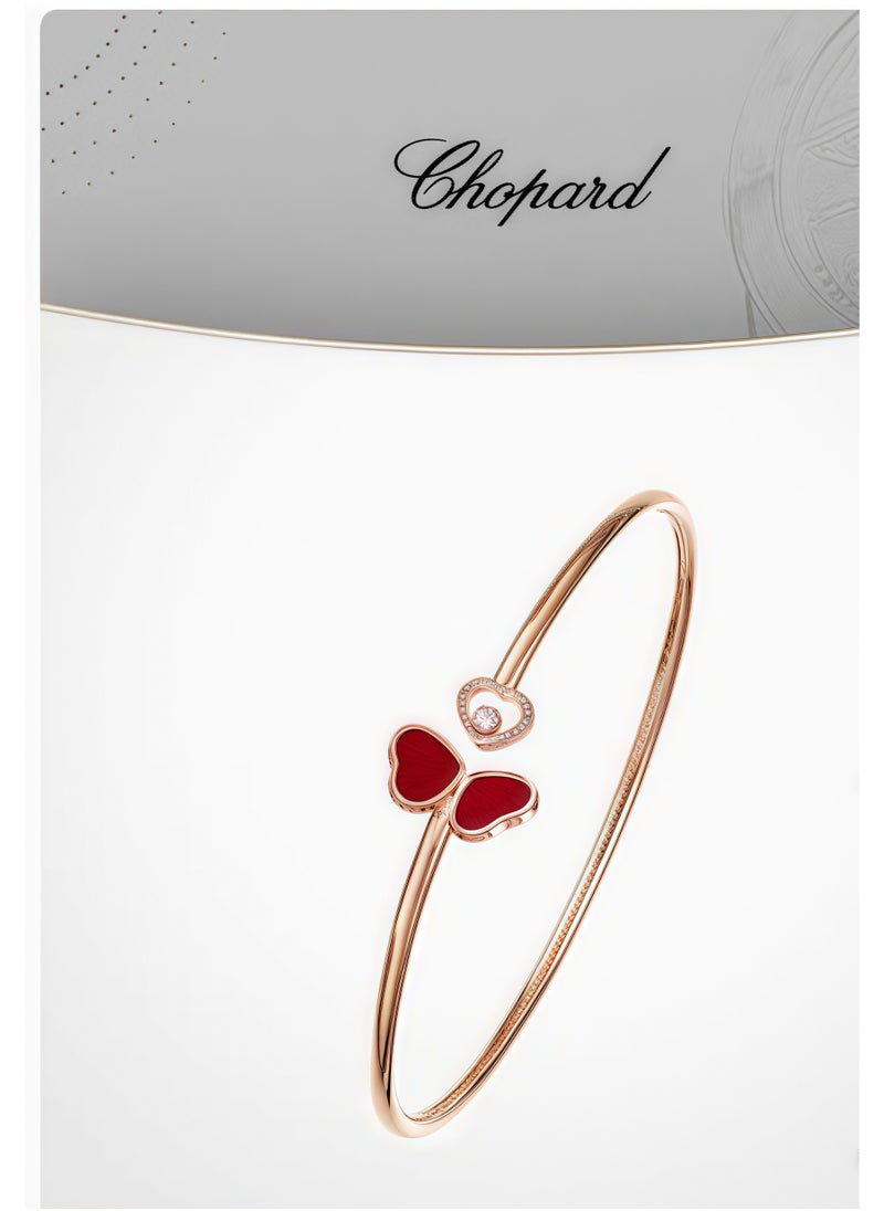 Chopard Chopard rose gold red gemstone bracelet gift  - Image 1
