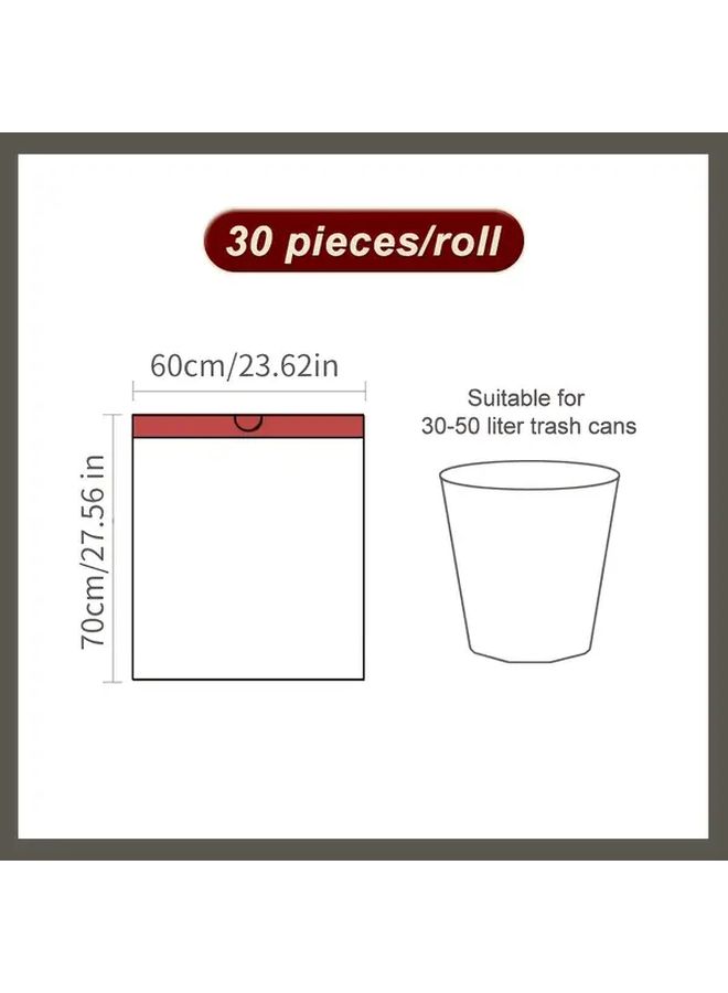 Extra Large Heavy Duty Drawstring Trash Bags 30 Count 27.56x23.62in 13.21gal Extra Thick - Image 3