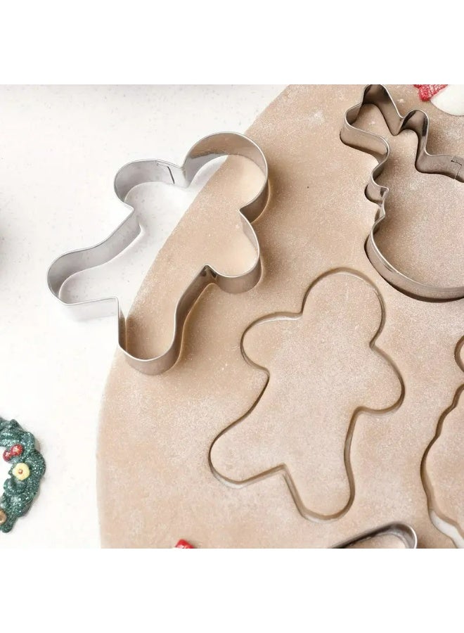 Kandid 12Pcs Christmas Cookie Cutter Set, Stainless Steel Holiday Baking Moulds, Kitchen Tools for Gingerbread - Image 2