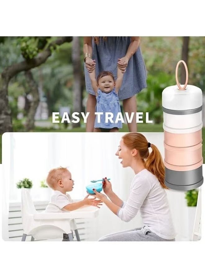 أوريتي مجموعة زجاجات توزيع مسحوق الحليب المحمولة والمريحة من InfantClean والمكونة من 4 طبقات - Image 3