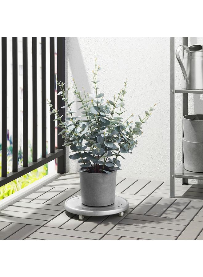 زبون نبات صناعي في وعاء، أوكالبتوس داخلي/خارجي، 15 سم - Image 3