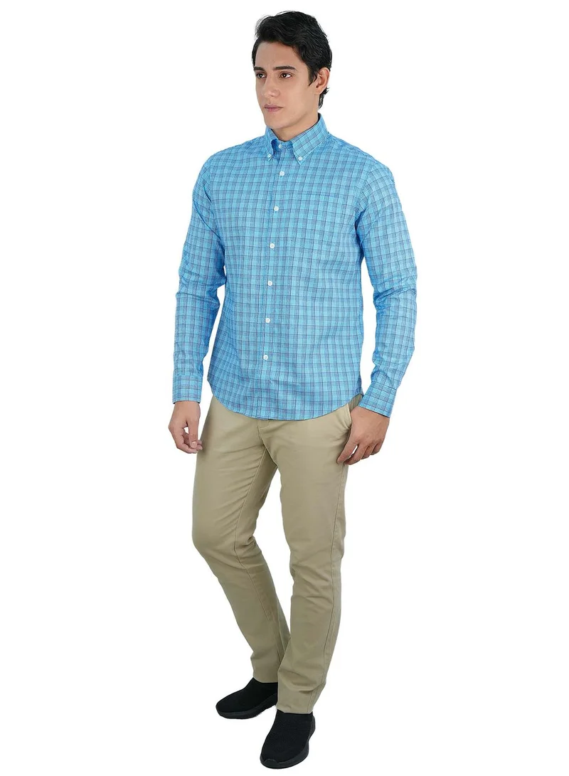 GIORDANO  Men's Wrinkle-Free Long Sleeve Cotton Oxford Shirt for Men | Best Price UAE