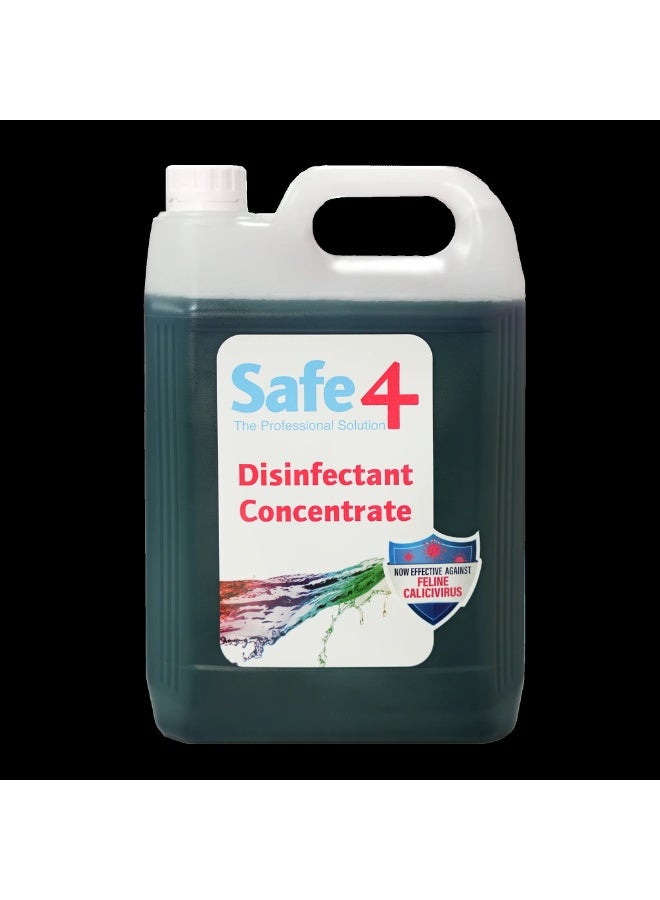 Safe4 Concentrated Disinfectant Cleaner, Apple Scent, 5 L