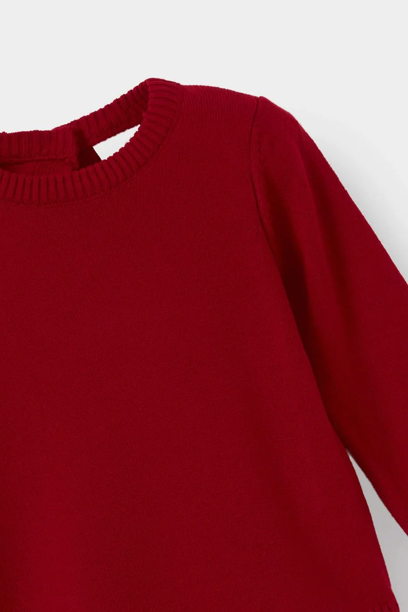 DeFacto Baby Girl Regular Fit Crew Neck Knit Pullover