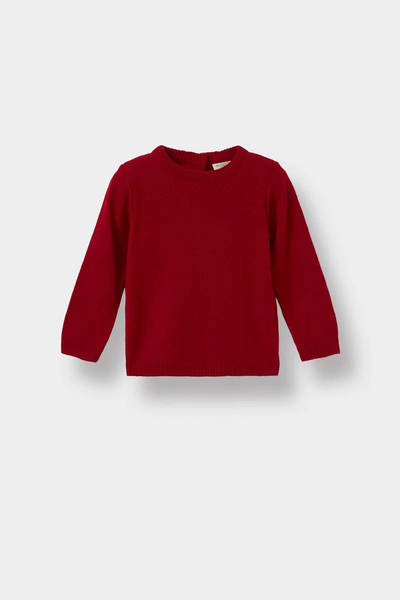 DeFacto Baby Girl Regular Fit Crew Neck Knit Pullover
