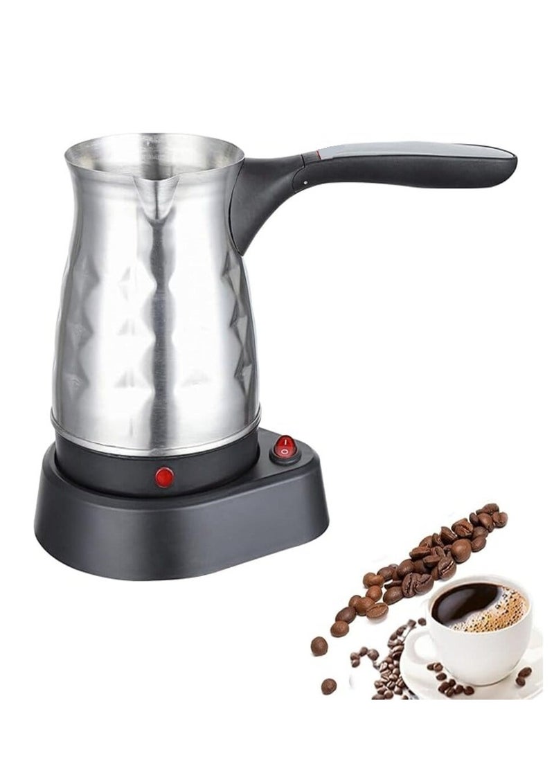 DISNIE Disnie Electric Turkish Coffee Pot, Stainless Small Brewing Coffee Machine, Portable Mocha Latte Milk Espresso Coffee Maker Teapot Kettle 500ml Gives 5 cup of Coffee CEZVE Design Coffee Maker  - Image 2