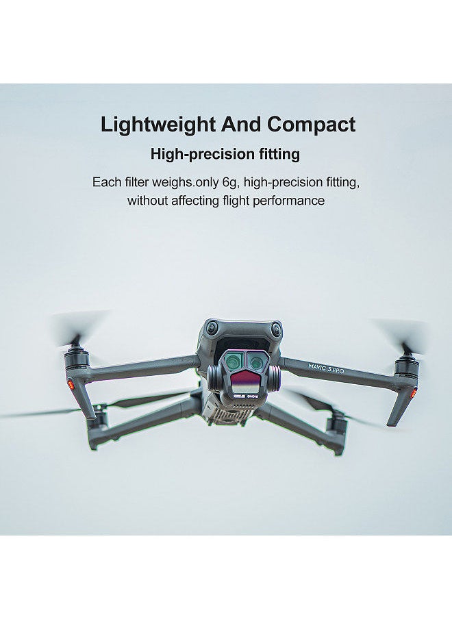 STARTRC STARTRC GND16 ND Filters ND16 Lens Filter Aluminum Material AGC Optical Glass Waterproof Scratch-resistant Anti-reflective Coatings Compatible with DJI Mavic 3 Pro  - Image 5