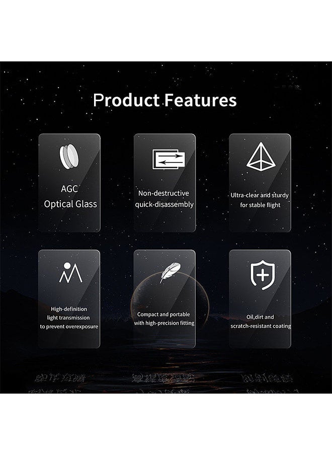 STARTRC STARTRC GND16 ND Filters ND16 Lens Filter Aluminum Material AGC Optical Glass Waterproof Scratch-resistant Anti-reflective Coatings Compatible with DJI Mavic 3 Pro  - Image 3