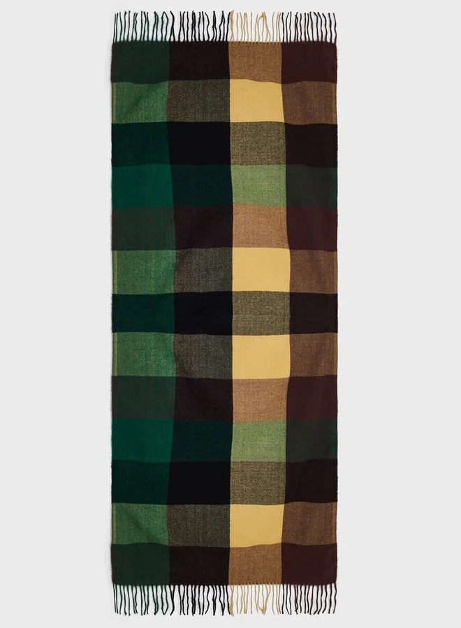 Ginger Color Block Winter Scarf