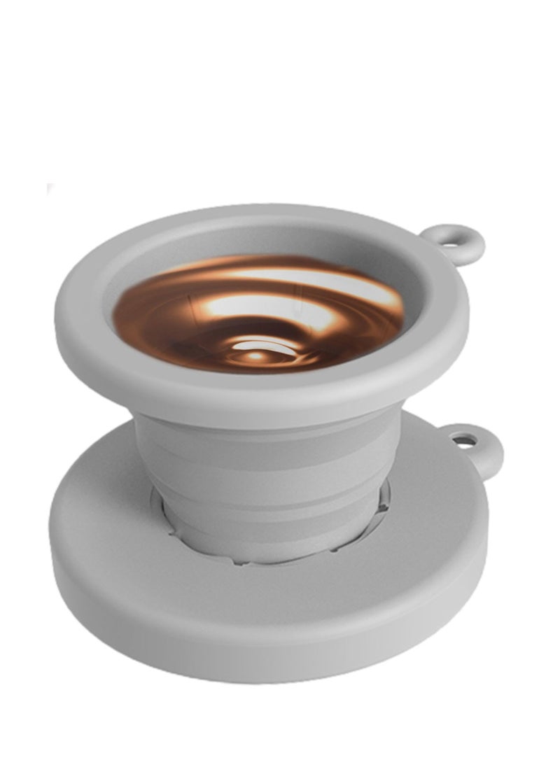 SYOSI - Silicone Coffee Dripper, Collapsible Coffee Dripper, Reusable Coffee Filter Cone, Collapsible Pour Over Coffee Dripper, Silicone Reusable Pour Over Coffee Maker For Home, Camping, Travel, Office - Image 1
