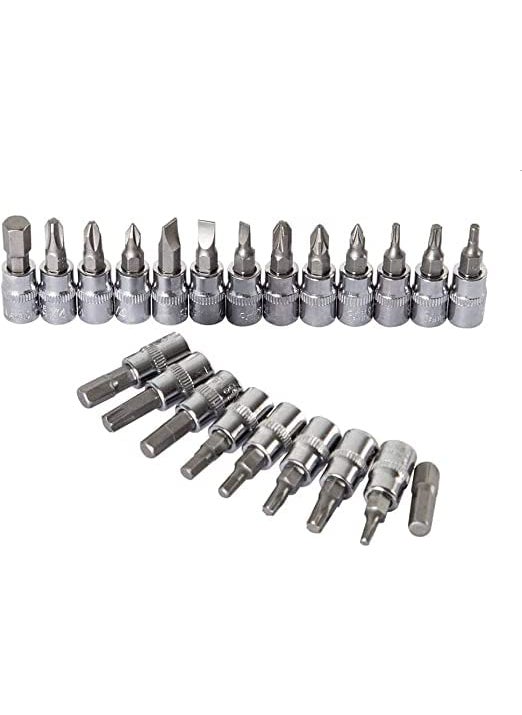 AZCONA IMPEX AZCONA IMPEX 46 in 1 Pcs Combination Wrench SetSocket Car Bike Repairing Hand Tool Long Handle Kit 46pcs Combo Tools Repair 14 Ratchet Torque Box for Spanner Force Multi Purpose Case  - Image 5