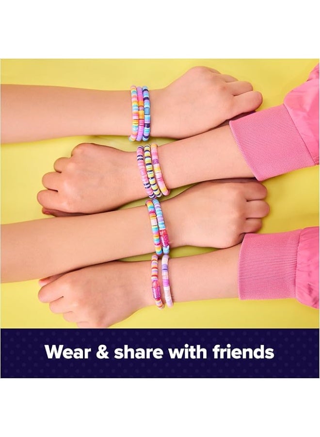 Stack'd Heishi Bracelet Studio with 1200+ Beads and Accessories for 15 Stylish Bracelets Automatic Threading for Ages 7+ - Image 5