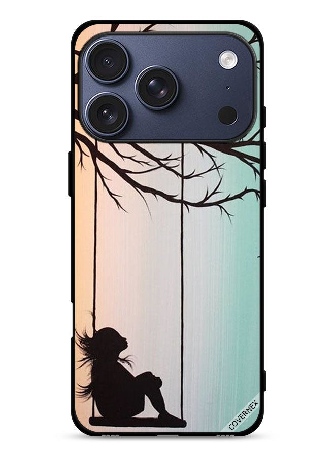 Covernex Apple iPhone 17 Pro Protective Case Cover Sad Little Girl Art Paint - Image 1