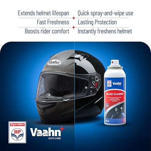 HP Vaahn Helmet Cleaner Spray - 125ml | Anti-Bacterial, Quick-Drying Foam for Helmet Interior & Exterior | Safe for Skin & Hair | Removes Bad Odor. - Image 5