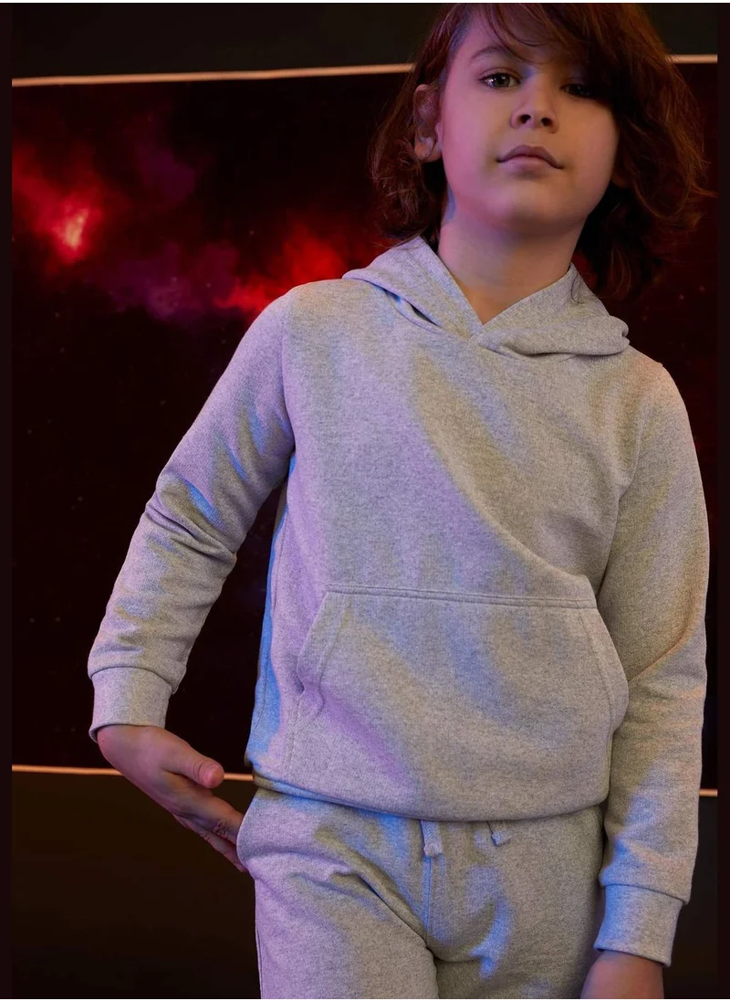 DeFacto Regular Fit Hooded Sweatshirt