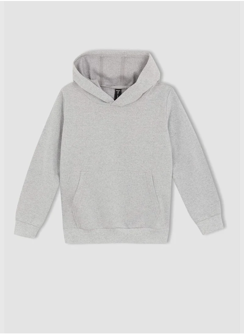 DeFacto Regular Fit Hooded Sweatshirt