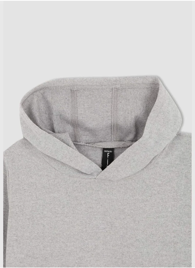 DeFacto Regular Fit Hooded Sweatshirt