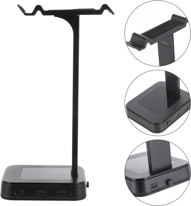 كلاراكو حامل سماعة الرأس Klarako، حامل سماعة الرأس متعدد الوظائف، حامل سماعة الرأس، حامل سماعة رأس للألعاب، سماعات رأس بمنفذ USB، حامل سماعة رأس بمنفذ USB، شاشة عرض متعددة الألوان - Image 4