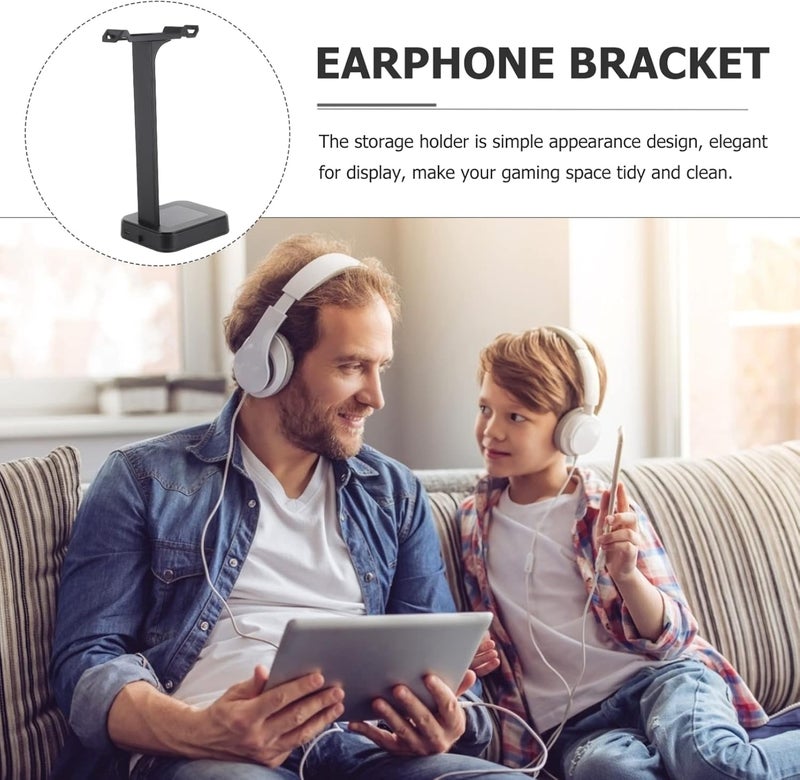 كلاراكو حامل سماعة الرأس Klarako، حامل سماعة الرأس متعدد الوظائف، حامل سماعة الرأس، حامل سماعة رأس للألعاب، سماعات رأس بمنفذ USB، حامل سماعة رأس بمنفذ USB، شاشة عرض متعددة الألوان - Image 5