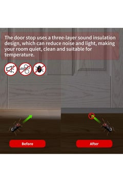 KASTWAVE Door Draft Stopper Cuttable Under Seal Strong Adhesive for Bottom of Exterior Interior Doors 96CM Length  - Image 4
