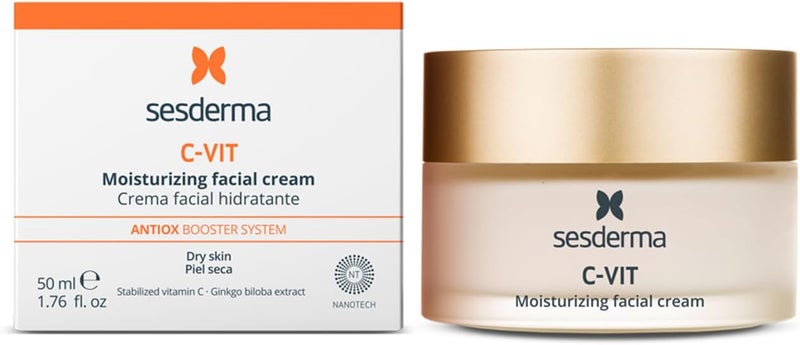 SeSDERMA كريم سيسديرما C-VIT المرطب للوجه للبشرة الجافة - 50 مل - Image 1
