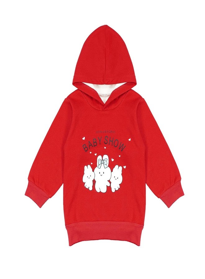 Mahi Fashion Baby Sweatshirt Hoodie Winter Wear for Boys and Girls Baby Show (in, Age, 3 Months, 6 Months, Red) - Image 1