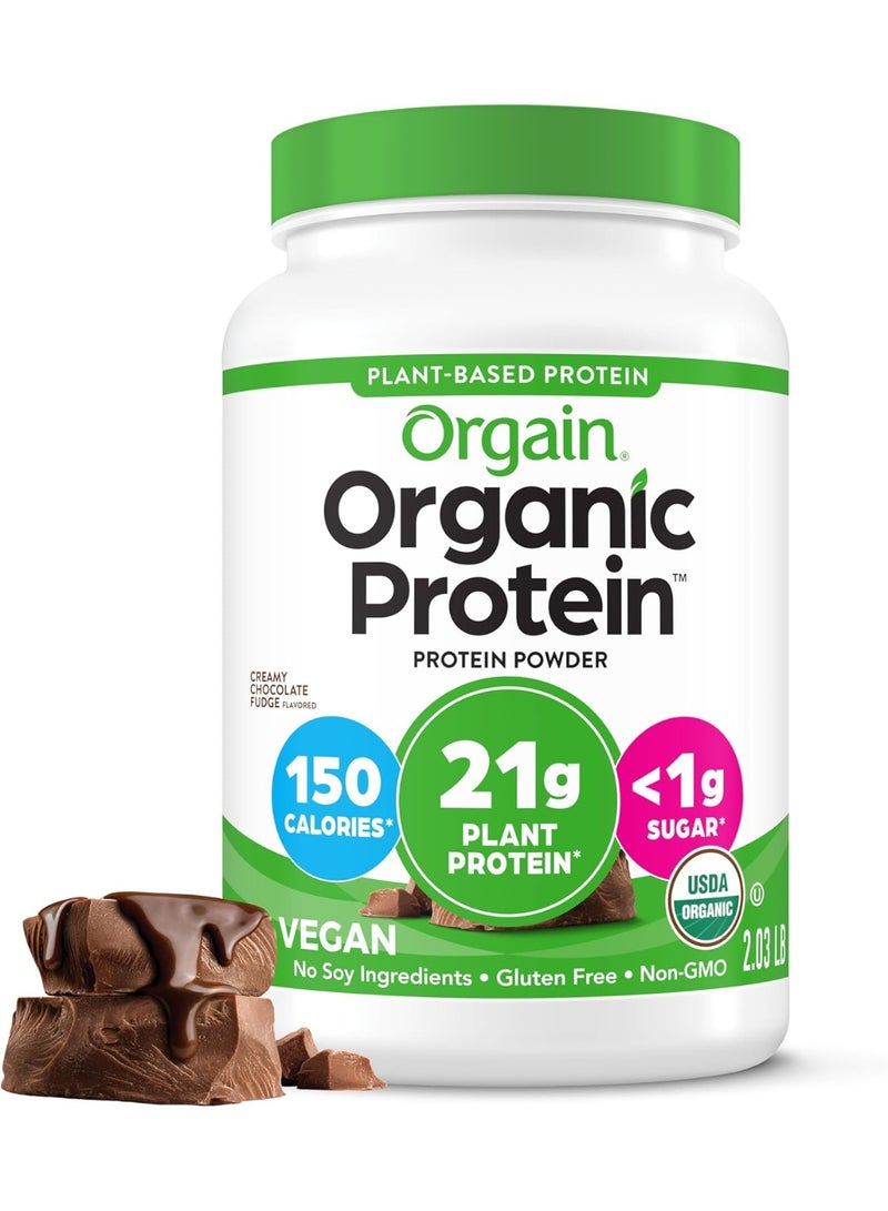 Orgain Organic Protein Plant Based Powder Creamy Chocolate Fudge, 920g - Image 1
