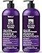 VANIDOX Sulfate Free Brass Toning Purple Shampoo and Conditioner Set for Grey and Silver Hair, Moisturizing & Color-Safe, Enhances Shine & Brightness, Made in USA (16 fl oz each) - Image 2