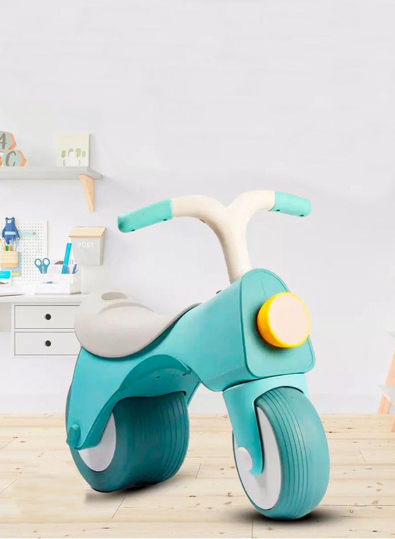 Baby Balance Bike, Adjustable Toddler Bike with Bright Front Light, Balance Car with Push Handle, No Pedal Baby Balance Bike with Music , Perfect for Indoor and Outdoor Riding, Improves Balance and Coordination  - Image 1